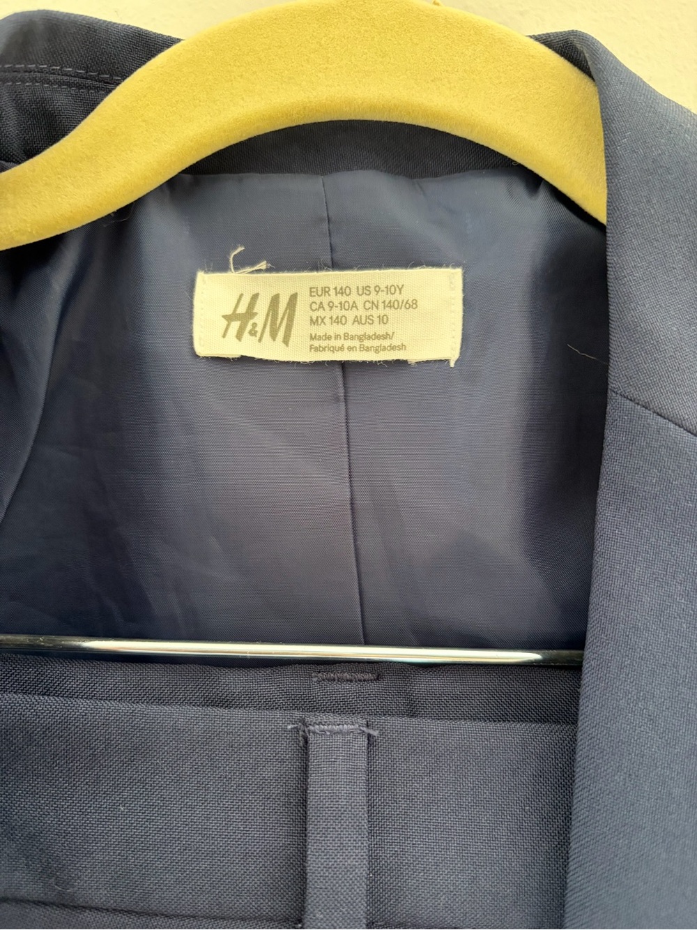 H&M Navy boys Suit Jacket & Trousers - Picture 2 of 4